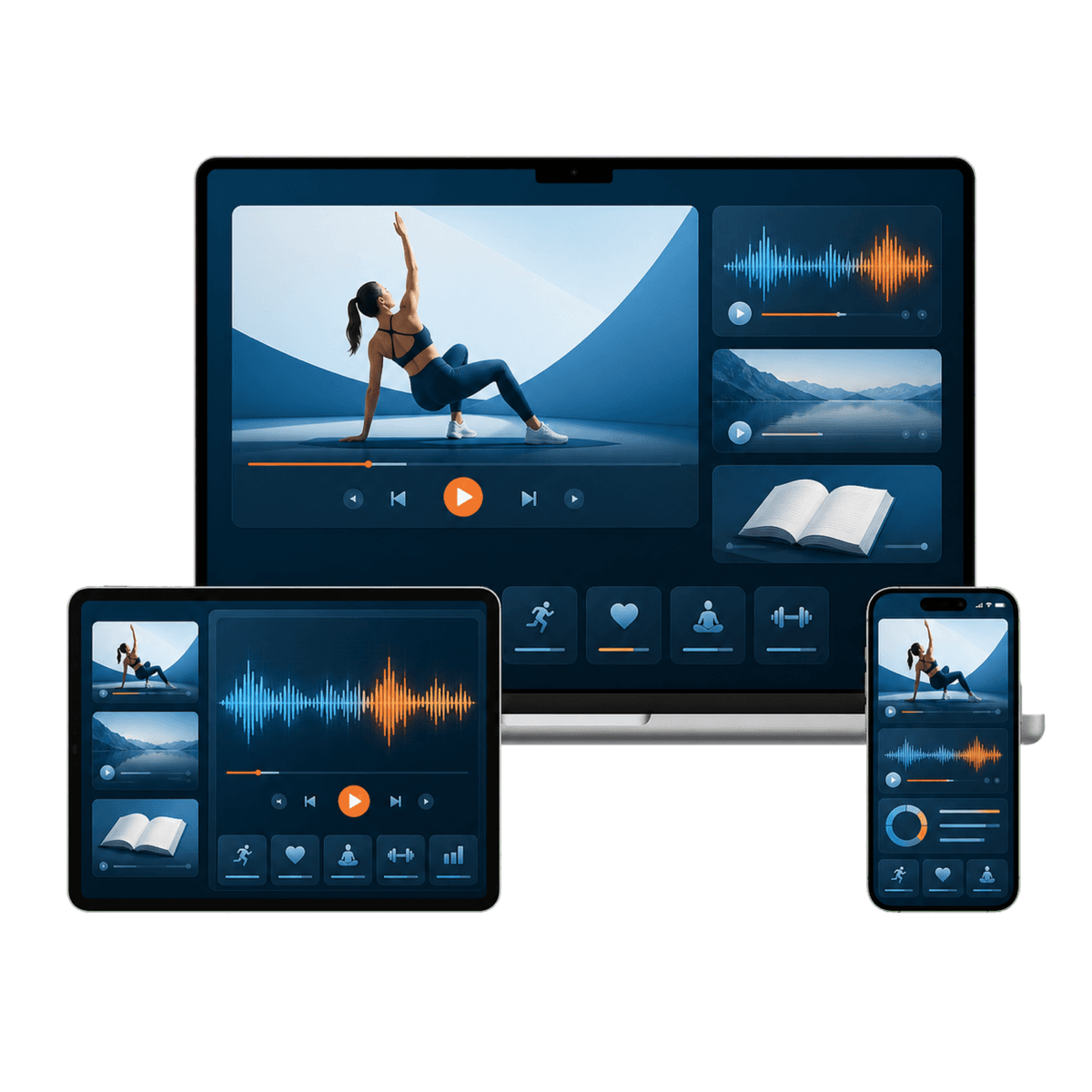 Download Hive app interface on multiple devices